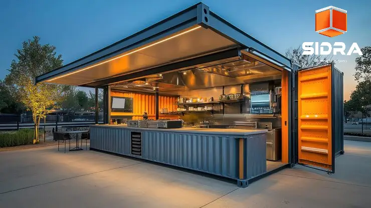 تحويل كونتينر إلى مطعم في مصر من شركة سدرا