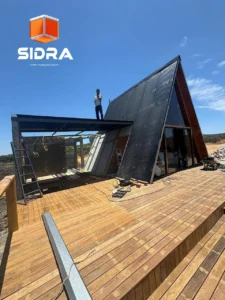 بناء بيوت خشبية امريكية