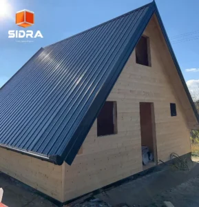 بيت خشبي صغير للبيع من شركة سدرا مع ضمان