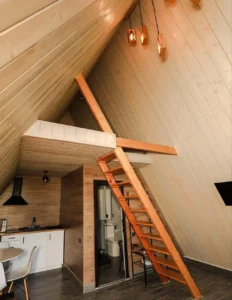 تصميم بيت خشبي من الداخل